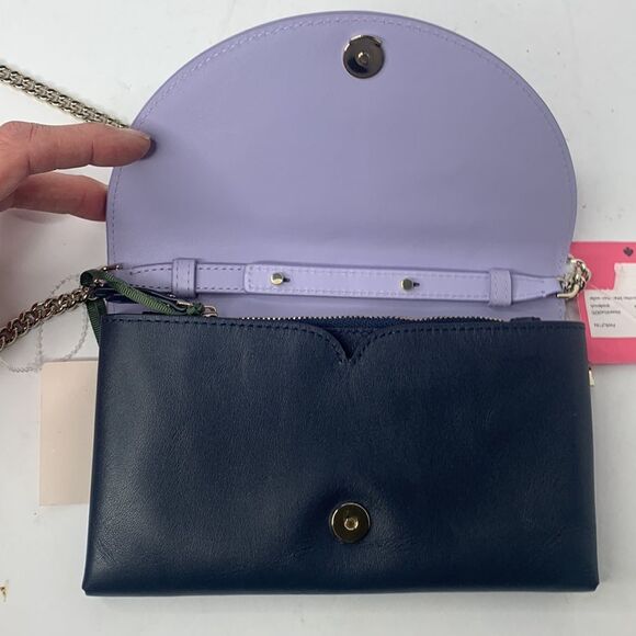 Kate Spade Spademals Smitten Kitten leather chain crossbody bag NWT - Picture 6 of 11